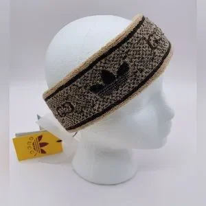 NWT Adidas X GUCCI GG Trefoil Print Cotton Headband Size L (58cm) Brown/Beige Gucci | Accessories | Nwt Adidas X Gucci Gg Trefoil Print  main image 2